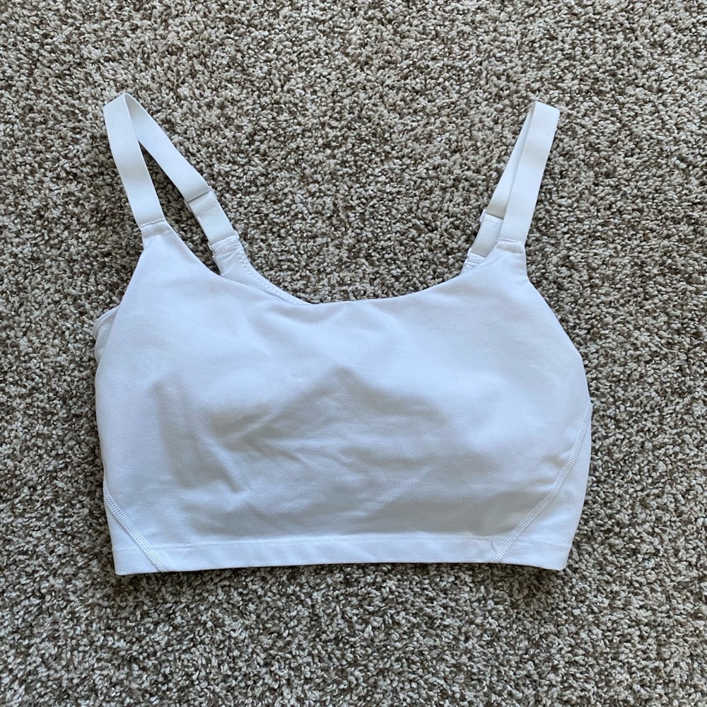White sports bra